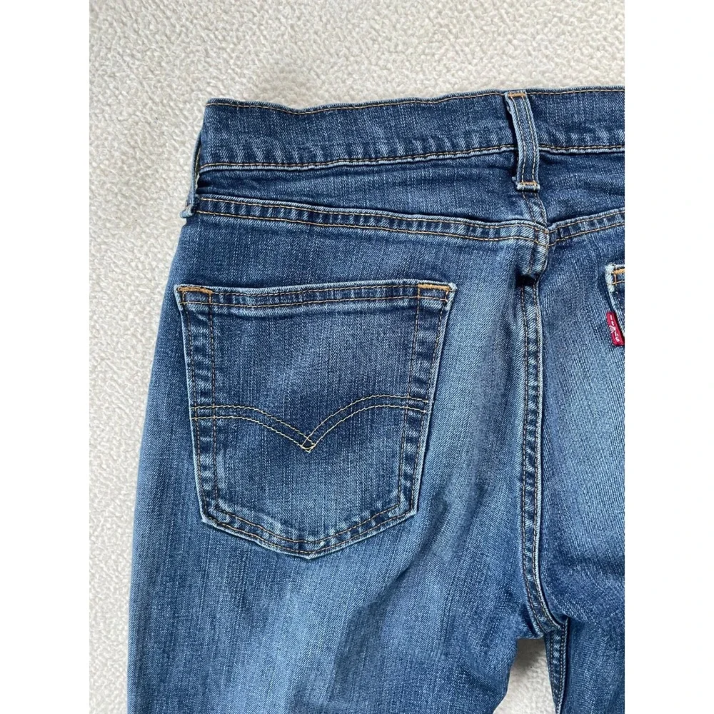 Levi's Mens 30x30 514 Straight Fit Jeans Blue Medium Wash Denim Stretch